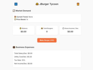 Jogo Jburger Tycoon online