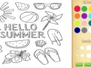 Jogo Olá, livro de verão para crianças online