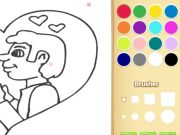 Jogo Adoro o livro para colorir para crianças online