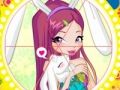 Jogo Winx Bunny Style: Round Puzzle  online