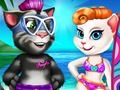 Jogo Férias da praia de Angela e de Tom  online