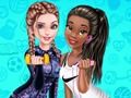 Jogo Elsa e amigos de treino Tiana  online