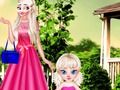 Jogo Mamãe Elsa e bebê sessão de fotos  online