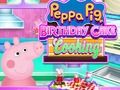 Jogo Bolo De Aniversário Peppa Pig Cozinhar  online