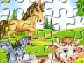 Jogo Quebra-cabeça de animais de fazenda  online