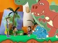Jogo Aventuras de guardanapos! Família Dinossauro Rex  online