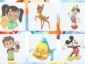 Jogo Personagens de desenhos animados: memória  online
