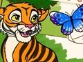 Jogo Colora-me: animais da selva  online