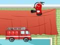 Jogo Corrida louca de caminhão de bombeiros  online