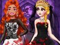 Jogo Princesa vestido de noiva preto  online