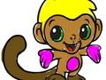 Jogo De Volta à Escola: Colorir Macaco  online