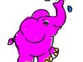 Jogo De volta às aulas: colorir elefante  online