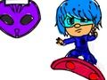 Jogo Volta às aulas: colorir menino máscara  online