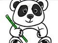 Jogo De volta às aulas: Panda para colorir  online