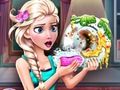 Jogo Lavagem de louça de rainha de gelo  online