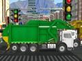 Jogo Caminhão de lixo limpo da cidade  online