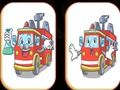 Jogo Memória de caminhão de bombeiros  online