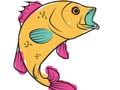 Jogo Coloração amigável dos peixes  online