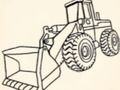 Jogo Caminhões de construção para colorir  online