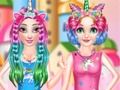 Jogo Salão de cabeleireiro arco-íris de princesas  online