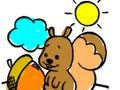 Jogo Livro para colorir esquilo  online