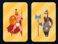 Jogo Memória dos guerreiros espartanos e viking  online