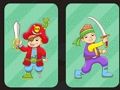 Jogo Memória Amigável de Piratas  online