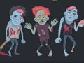 Jogo Zumbis e esqueletos para colorir  online
