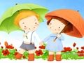 Jogo Quebra-cabeça do dia das crianças dos desenhos animados  online