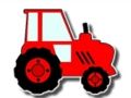 Jogo Trator para colorir crianças fácil  online