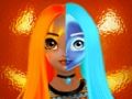 Jogo Tutorial de maquiagem de princesa Halloween Halffaces  online