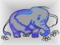 Jogo Colorir bebê elefante  online