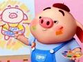 Jogo Livro de colorir de volta às aulas, porco  online