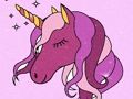 Jogo Livro para colorir unicórnio Glitter online
