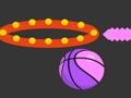 Jogo Bola afundada arremessou no aro de basquete  online
