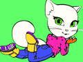 Jogo Livro de colorir Talking Angela  online