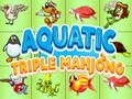 Jogo Mahjong triplo aquático  online