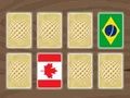 Jogo Memória das Bandeiras do Mundo  online