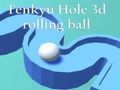 Jogo Tenkyu Hole 3d bola rolante  online
