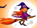 Jogo Quebra-cabeça de bruxas fofas de Halloween  online