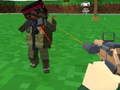 Jogo Zombie em blocos e tiro em veículos  online