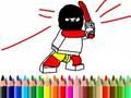 Jogo De volta às aulas: livro para colorir herói  online
