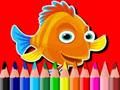 Jogo De volta às aulas: livro para colorir de peixes  online