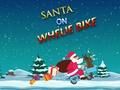 Jogo Papai Noel em uma bicicleta com rodas  online
