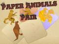 Jogo Par de Animais de Papel  online