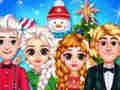 Jogo Festa de Natal da Princesa Congelada  online