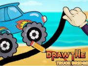 Jogo Desenhe a ponte do caminhão  online