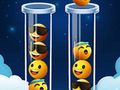 Jogo Quebra-cabeça de classificação de cores de emojis  online