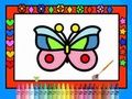 Jogo Colorir e decorar borboletas  online