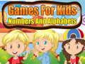 Jogo Jogos para crianças Números e alfabetos  online